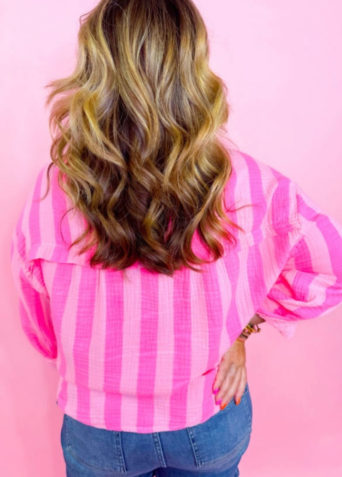 Bubble Gum Curvy Top