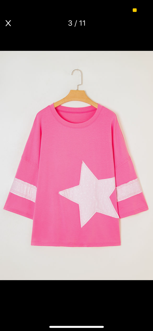 Curvy Pink Star
