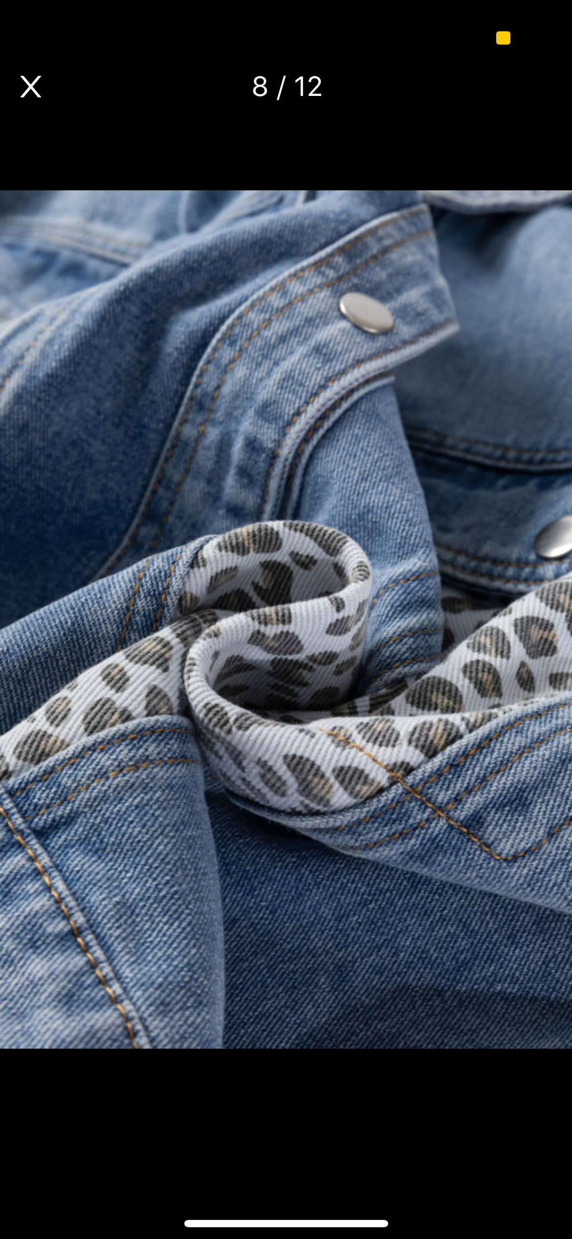 Curvy Leopard Denim Jacket