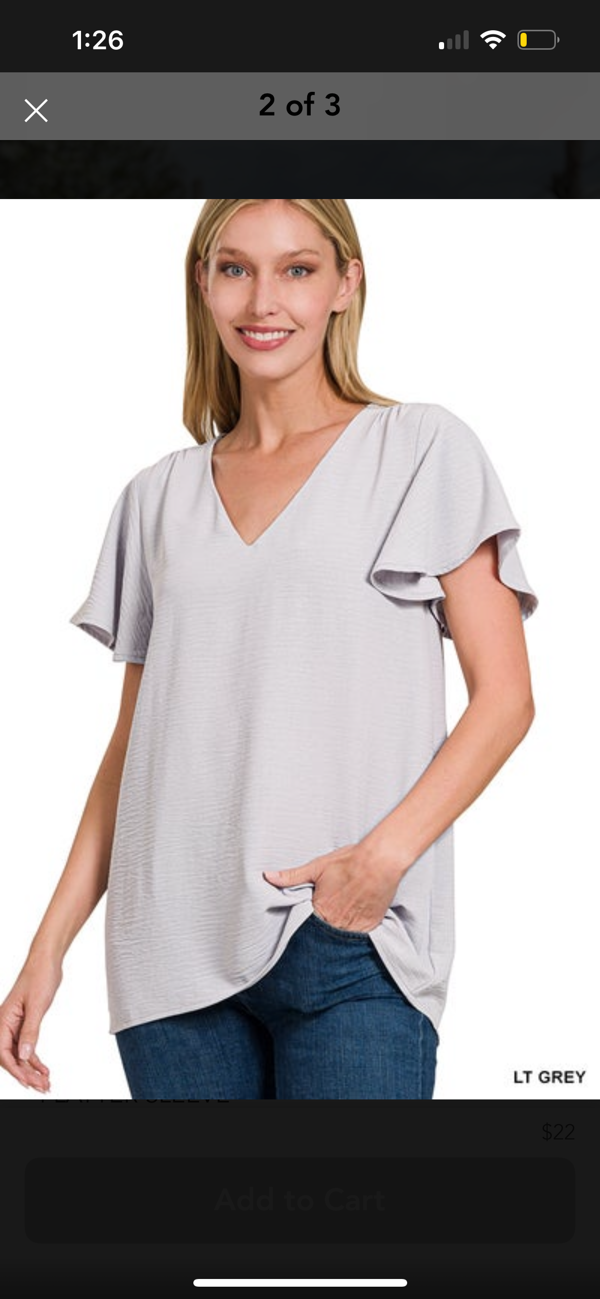 Flowy Sleeve Zenana Top