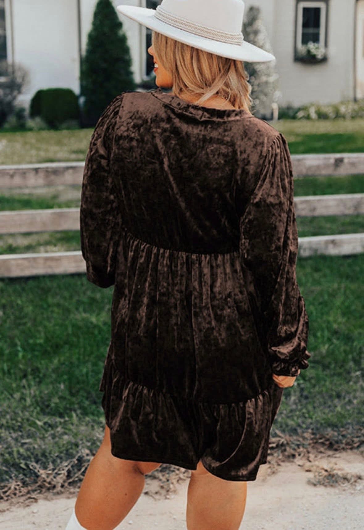 Velvet Fall Dress