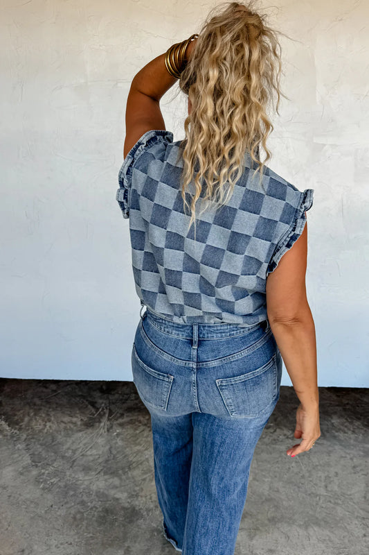 Lainey Checker Vest Blakely