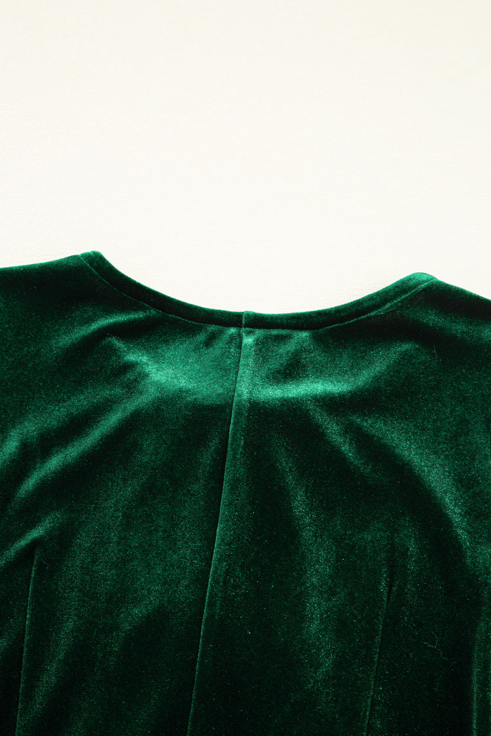 Evergreen Bowknot Decor High Waist Velvet Mini Dress
