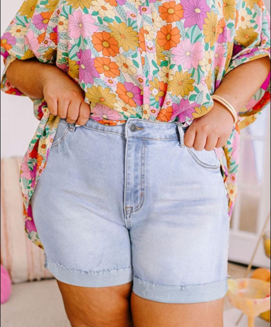 Curvy Denim Shorts