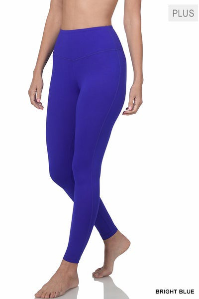 Curvy Royal Blue Buttery Leggings