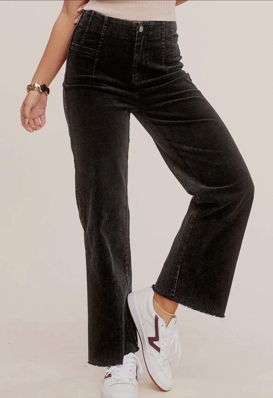 Black Corded Pants