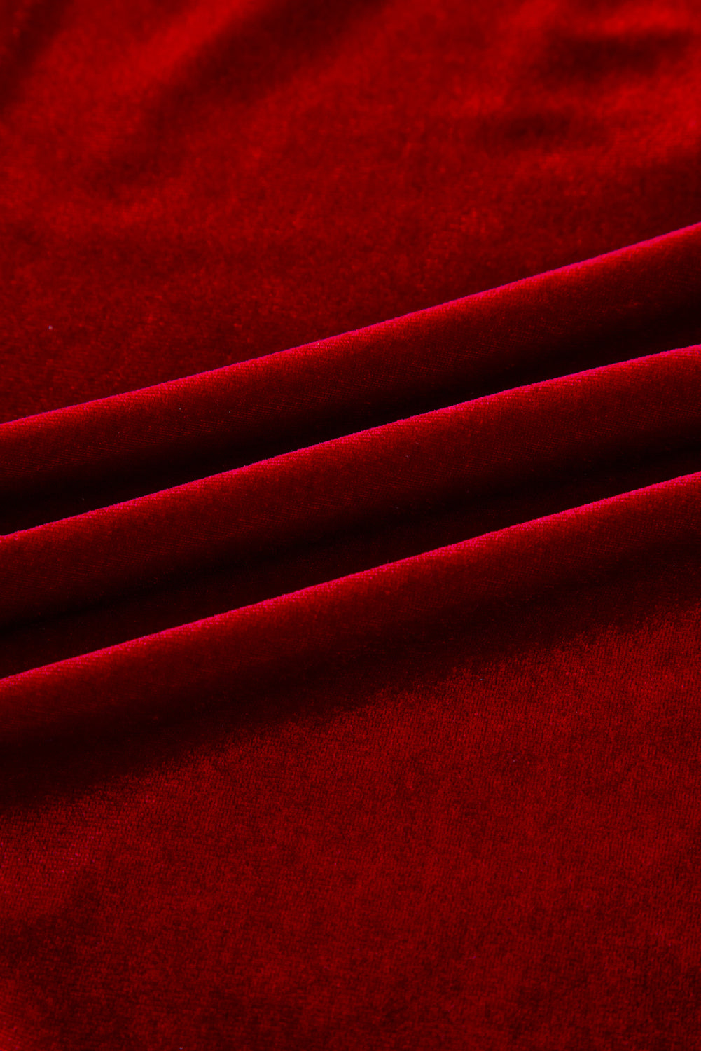 Evergreen Bowknot Decor High Waist Velvet Mini Dress