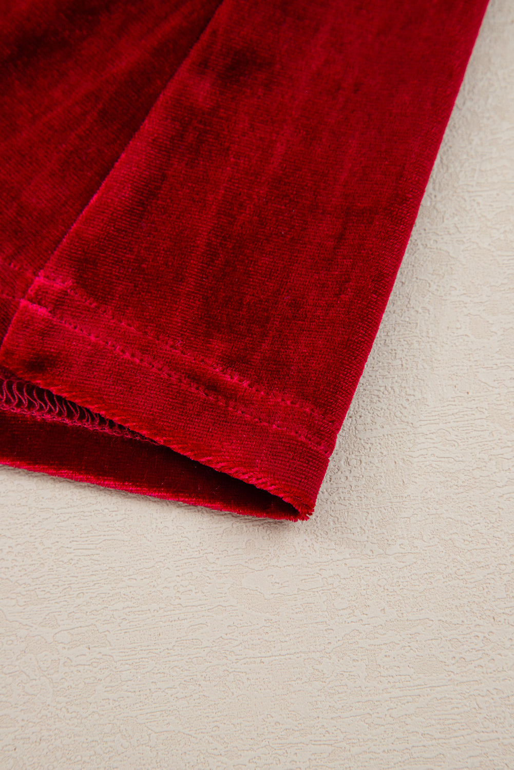 Evergreen Bowknot Decor High Waist Velvet Mini Dress